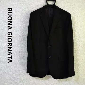 [클리닝 완료] BUONA GIORNATA 남성용 수트 상하의 셋업 블랙