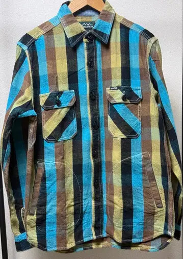 MANASTASH 긴팔 셔츠 M 사이즈 스트라이프 체크