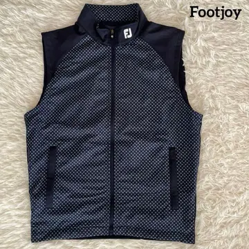 풋조이 FJ 도트 무늬 골프 베스트 네이비 M
