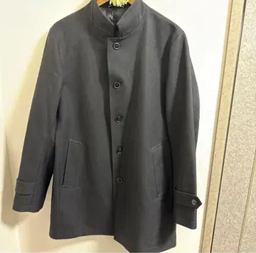 [ 얼룩 있음 당일 발송 ] 블랙 스텐카라 코트 L 사이즈 P.E.A