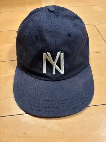 쿠퍼스타운 NY 로고 자수 네이비 캡