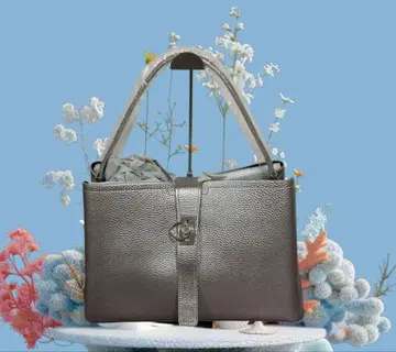 [ 미사용 ] BARCOS 경량 올 가죽 핸드백