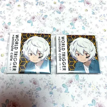 월드 트리거 쿠가 유마 캔뱃지 세트