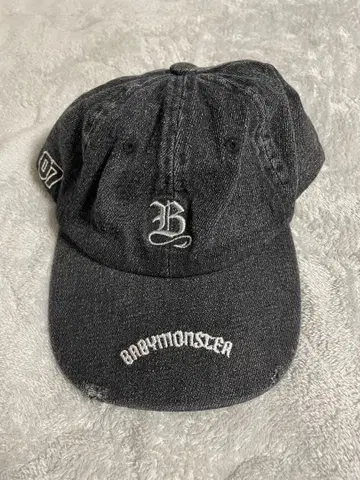 BABYMONSTER 데님 캡 블랙 베비몬