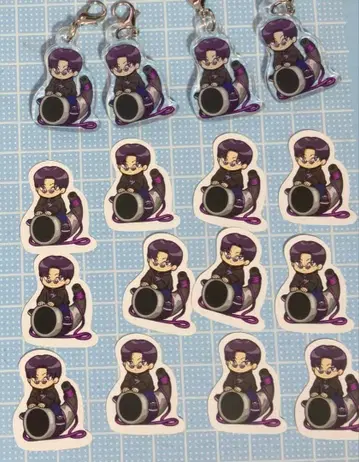 진지하게 야바시티 숏피 아크릴 참 씰