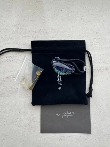 콜레트 마루프 포니 미사용 보관품 수제 귀한 유리 블루