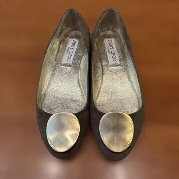 지미추 브라운 플랫슈즈 34.5