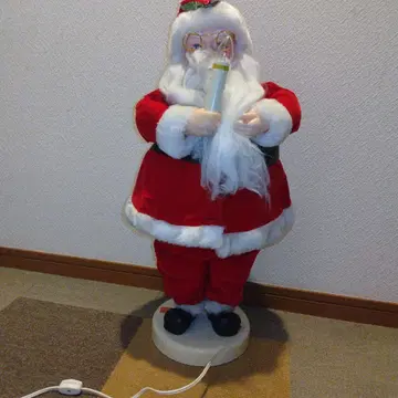 산타클로스 인형 빛나는 라이트 포함 레트로