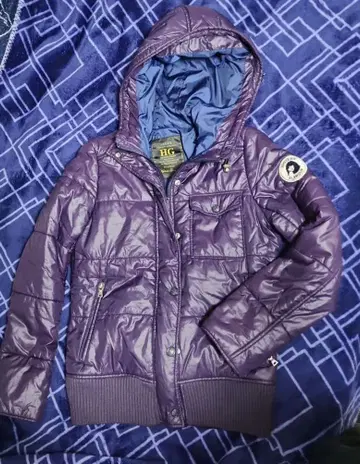 HYSTERIC GLAMOUR 퍼플 플리마켓 로프트 점퍼 후드 부착