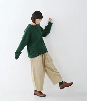 루즈핏 스웨터 차콜 blissbunch 블리스번치 나츄란