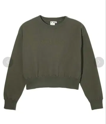 X-girl 숏 기장 맨투맨