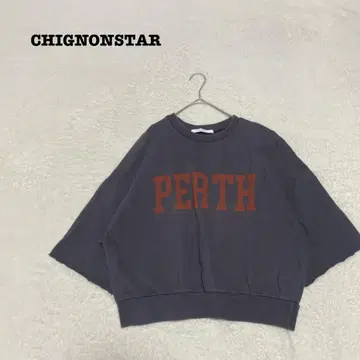 EK4104 [ 시뇽 스타 ] 맨투맨 [ F ] 반팔 크롭 기장 드로숄