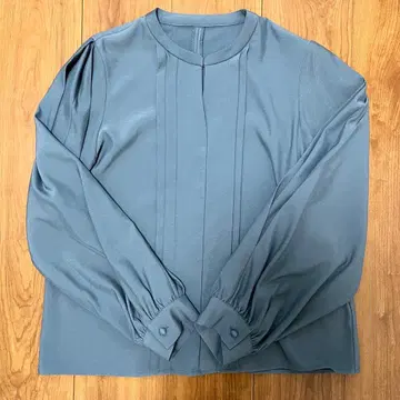 RUIRUE BOUTIQUE 긴팔 블라우스 터콰이즈