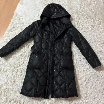 INTER PLANET 블랙 퀼팅 자켓 40