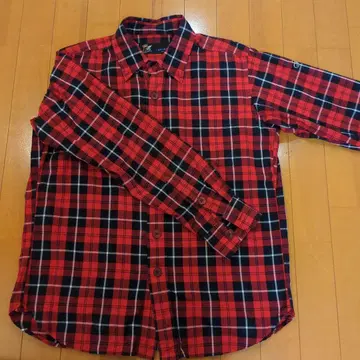 FAT 빨검 체크 긴팔 셔츠