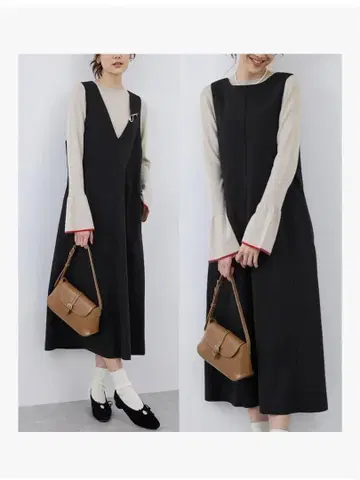 [로페피크닉] 원피스 전후 2WAY / 저지 멜톤 원피스 여성용