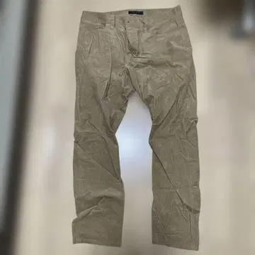 나노 유니버스 베이지 코듀로이 슬림핏 팬츠