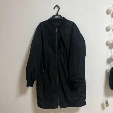 롱 MA-1 풀집업 자켓 XL 블랙 GU