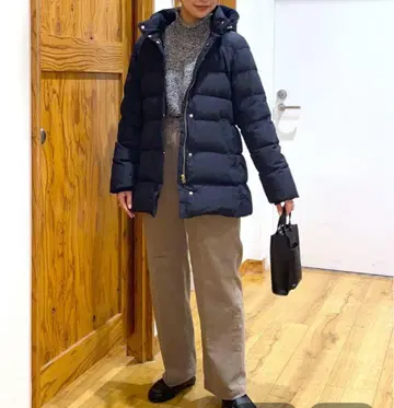 새상품 글로벌 워크 우츠쿠 실루엣 발수 다운 코트 XL 네이비