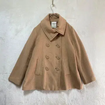 ikka/더블 숏코트/L/A라인 베이지