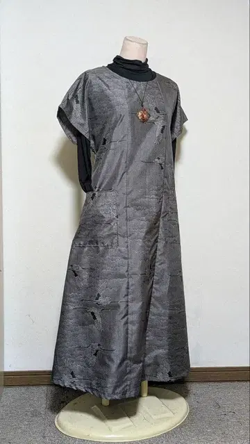 오시마  기모노 리메이크 롱 원피스 B 1