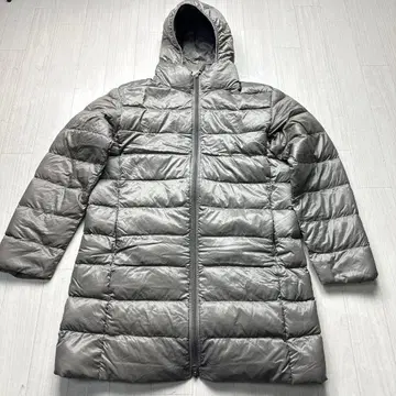 유니클로 울트라 라이트 다운 후디드 코트 L 베이지 계열