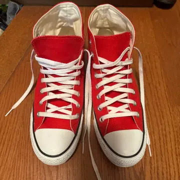 Converse 하이컷 스니커즈 레드