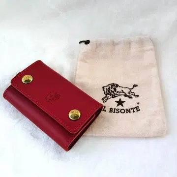 IL BISONTE 일비종떼 키케이스 6연 키링 레드