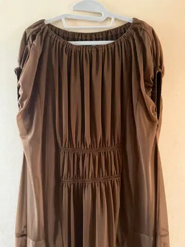 FURFUR 브라운 플레어 스커트