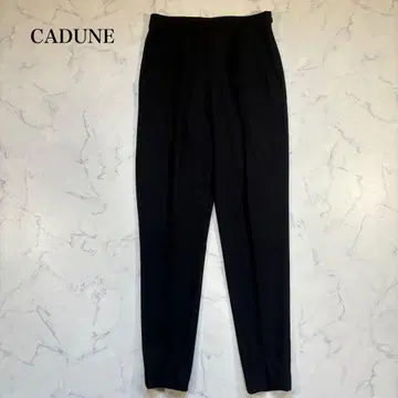 새상품급 카듀네 프론트 슬릿 팬츠 블랙 S
