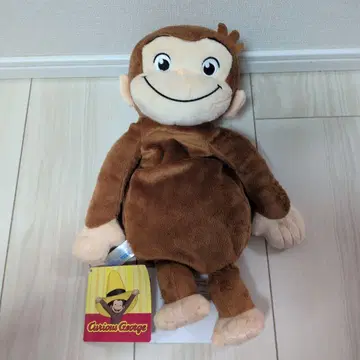 호기심 많은 조지 플래티넘 잡화 봉제 인형 파우치 방긋 서 있는 조지