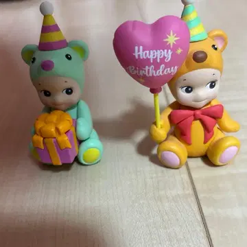 생일 곰 피규어 세트