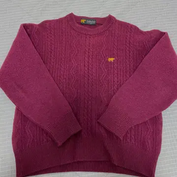 Golden Bear 버건디 니트 스웨터 M