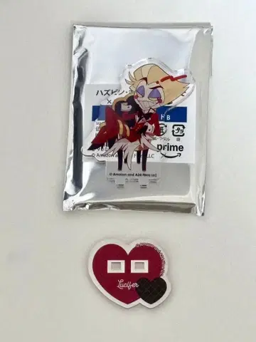 해즈빈 호텔에 오신 것을 환영합니다 루시퍼 미니 아크릴 스탠드