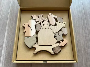 [ 미타카의 숲 지브리 미술관 오리지널 ] 토토로의 숲 동물 나무 블록