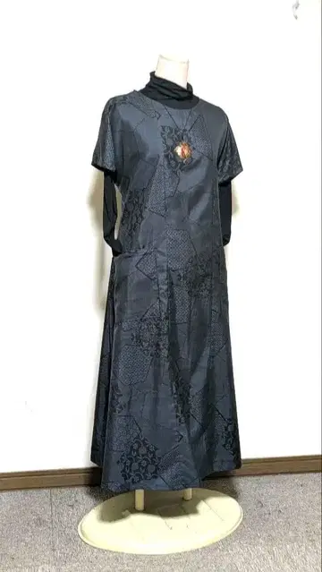 오시마  기모노 리메이크 롱 원피스 B 3