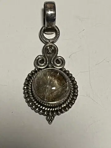 루틸 쿼츠 실버 925 펜던트