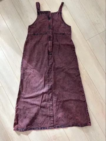 다크 레드 살로펫 데님