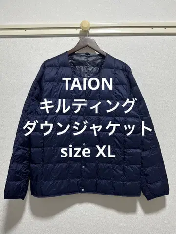 TAION 타이온 퀼팅 다운 자켓 네이비 XL