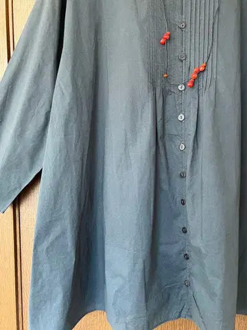 요건 레일 깊은 그린 원피스 겉옷