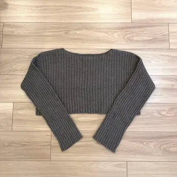 새상품급 [BASERANGE] 리브 숏 니트