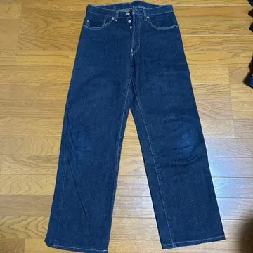 다크 블루 스트레이트 레그 데님