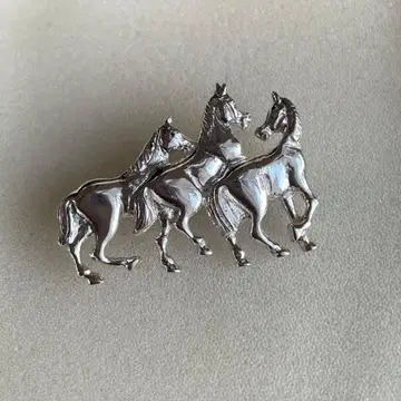 925 실버 말 브로치#2061