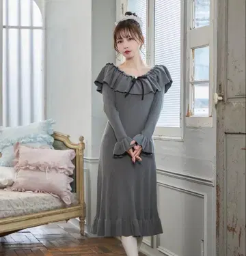 미나카타 유이 시마무라 콜라보 니트 원피스 새상품