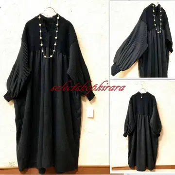 2025 신상 Deux Amour 니트 x 코듀로이 원피스 F/BK