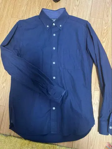 COMME CA COMMUNE 네이비 버튼 다운 셔츠 S