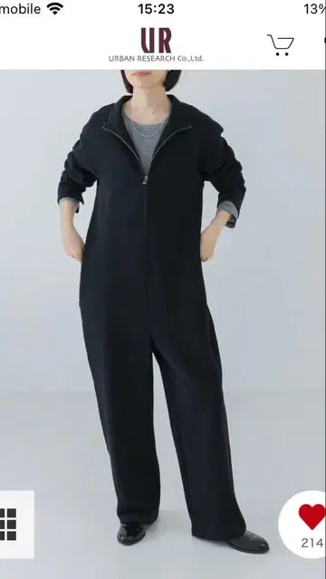 [ 미사용품 ] 어반 리서치 하프 지퍼 점프 수트 36 사이즈