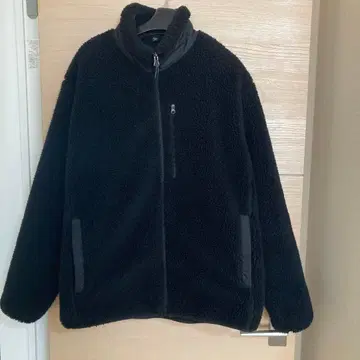 유니클로 방풍 플리스 보아 자켓 블랙