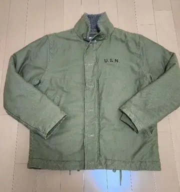 [ WAIPER ] U.S.N. 밀리터리 자켓 올리브 그린