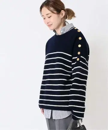 두지엠 클라세 Deuxieme Classe 보더 니트